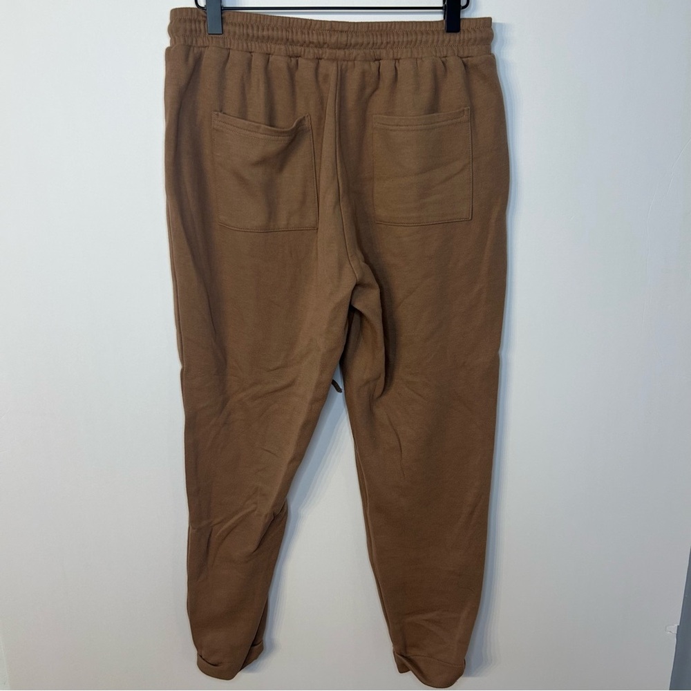 Fixmatti Brown Colorblock 2-Piece Sweatsuit Set, Size XL, Sweatshirt & Joggers - Picture 15 of 16